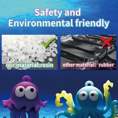 Aquarium Ornament, 2 Pcs Fish Tank Decorations Floating Decor Octopus with Fl…