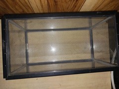 Glass Reptile Terrarium Tank with Mesh Screen Top Lid Cover Enclosure