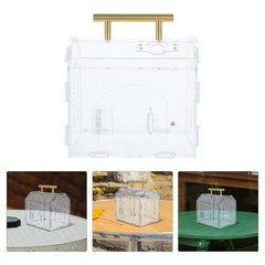 Jumping Spider Enclosure: – Acrylic Clear Ventilated Terrarium – 6.7×5.9×4.7″