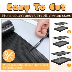 Bearded Dragon Tank Accessories, 8x2ft Reptile Substrate Mat Terrarium Carpet…