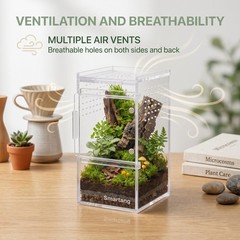 【PreAssembled】 Jumping Spider Enclosure3″×3″×6″ Front Above Opening Praying M…