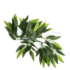 Reptile Bamboo Leaves Vine Silk Terrarium with Suction Cup For Lizards Snakes