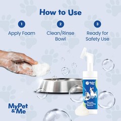 Pet Bowl Cleaning Mousse | 4.05 oz | Dog Bowl Cleaner & Pet Safe Cleaner | Fo…
