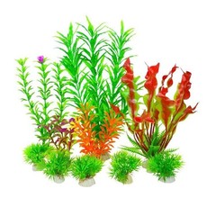 10Pcs Aquarium Plants, Fish Tank Accessories Artificial Aquatic Plants, Artif…