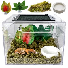 Reptile Terrarium, Jumping Spider Enclosure Starter Kit, Leopard Gecko Habita…