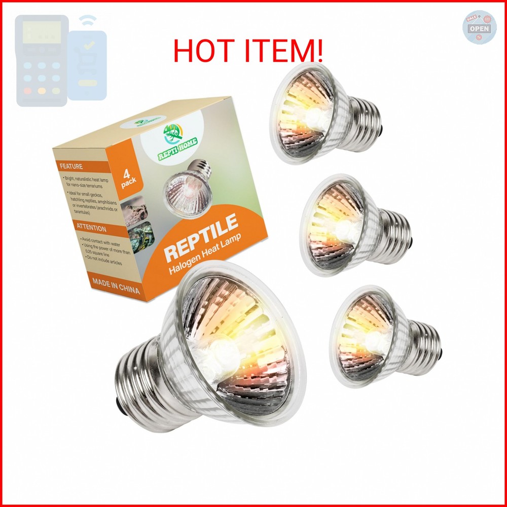 REPTI HOME Reptile Heat Lamp, UVA UVB Heat Lamp Bulbs, E26 Turtle Heat Lamp Blub