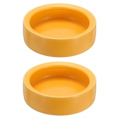 Reptile Food Bowl, Worm Water Dish Ceramic Pet Bowl Small (4 In, Clay, 2 Pack)