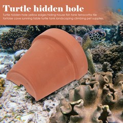 Reptile Hideout Cave for Turtles Frogs Lizards Natural Terrarium Ornament