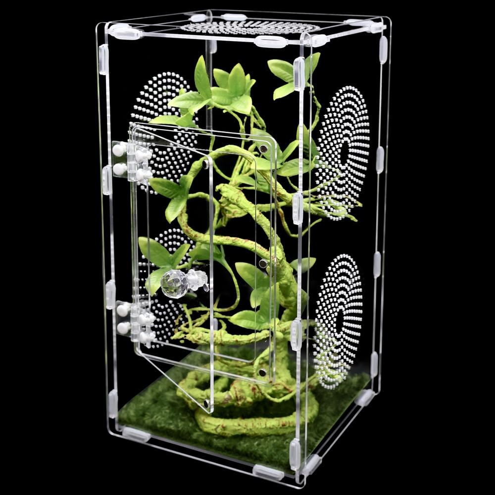 Large Jumping Spider Enclosure, Tarantula Enclosure with Front Opening Door, …
