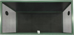120 Gallon Reptile Terrarium, Tempered Glass with Aluminum Frame,Ventilated Tank