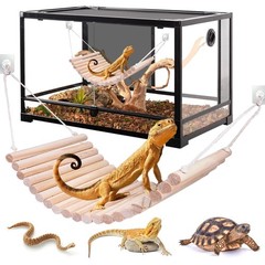 Reptile Bridge,Bearded Dragon Hammock,Lizard Tank Climbing Accessories Gecko …