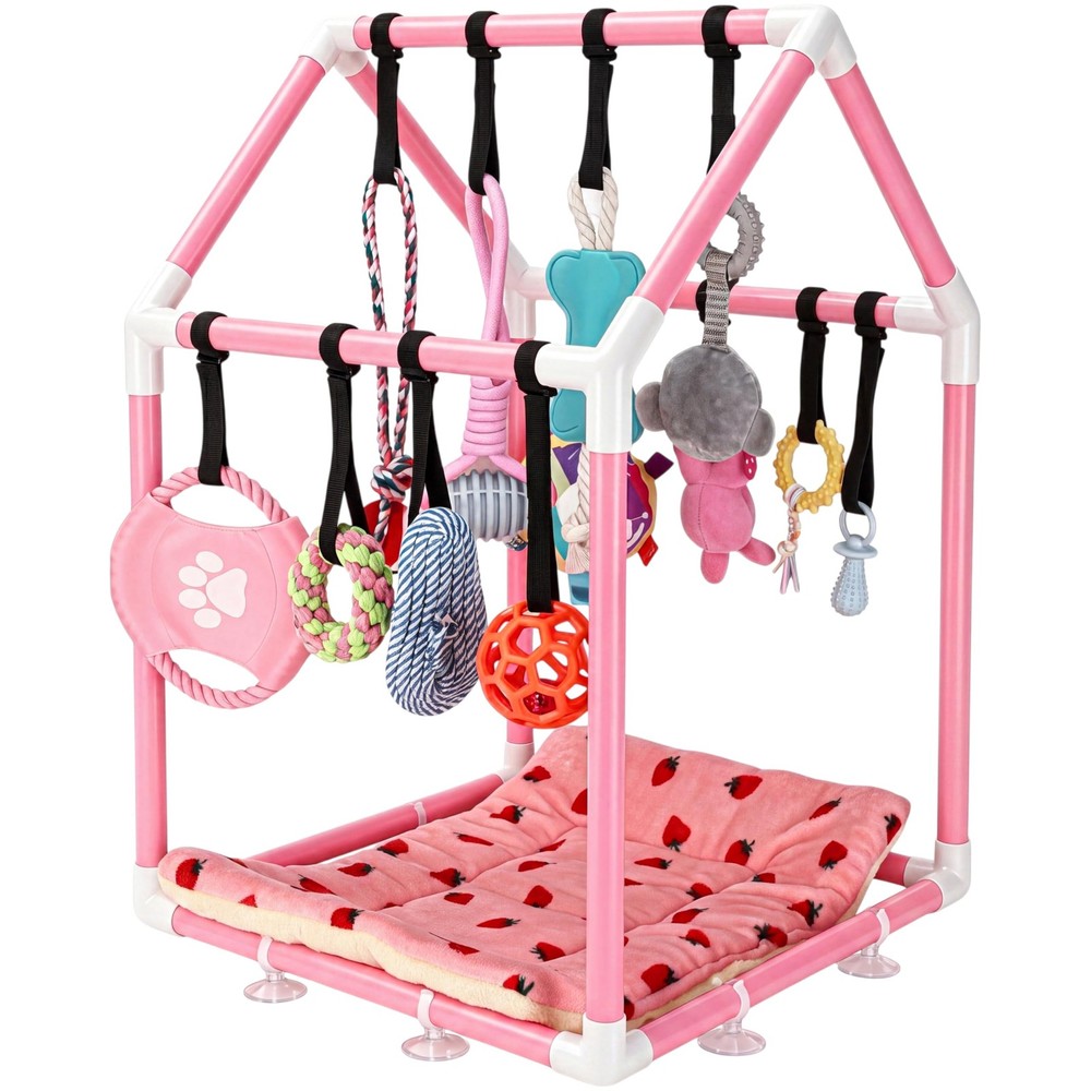 Puppy Play Gym Playground with Dog Toys Removable Dog Enrichment Playground, …