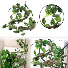 Bearded Dragon Tank Accessories,Lizard Habitat Hammock Reptile Natural Coconu…