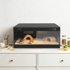 100x50x50cm PVC Reptile Enclosure, Reptile Terrarium with Temperature Controll