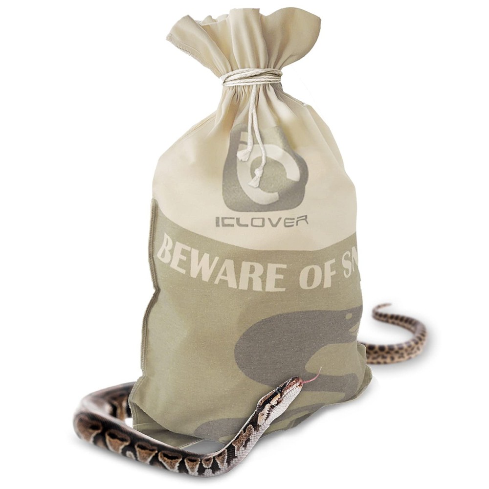 IC ICLOVER Snake Reptile Bag with Drawstring, 20 x 28 Inch Heavy Duty Large S…