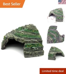 Versatile Reptile Hide – Medium Natural Rock Cave for Aquatic & Terrestrial Use