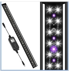 27-Inch LED UVB Reptile Light with Auto On/Off ，4 UVI Modes Controller, 22W