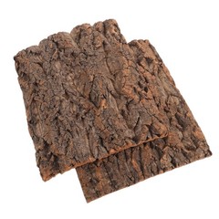 2Pcs Reptile Terrarium Cork Background Board Durable Light Brown Climbing Mat