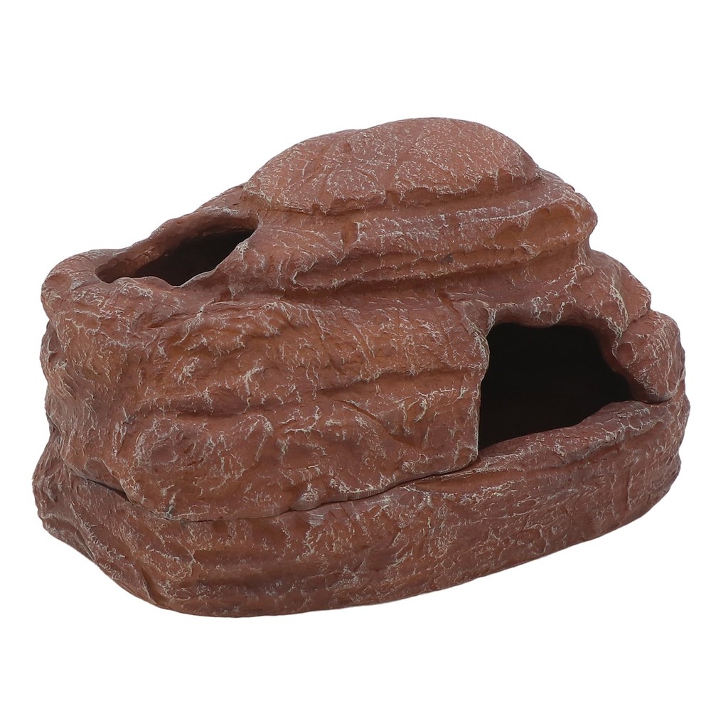 Reptile Hide and Cave Hideout for Leopard Crested Gecko Ball Python Lizard Be…
