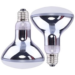 Aiicioo 2 Pack Heat Lamp 150W Simulate Natural Sunlight for Reptiles – Clear