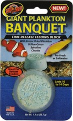 Zoo Med Giant Plankton Banquet Time Release 10-14 Day Feeding Block 1.4oz 2-Pack