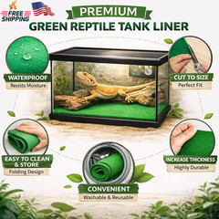 Mechpia 47″ X 24″ Large Reptile Carpet Terrarium Liner Bedding Reptile Substrate