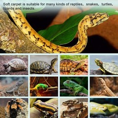 Reptile Carpet Natural Coconut Fiber Tortoise Lizard Mat,3 Pack Pet Terrarium…