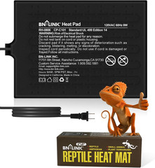 Reptile Heat Pad 6″X8″ 8W for 10-20Gal under Tank Terrarium Heating Mat Waterpro