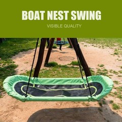 Platform Boat Swing 66 inch-Hanging Hammock Lounger Swing for Tree Backyard P…