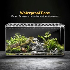 Modern Hermit Crab Habitat – Magnetic Lid & Easy-Clean Seamless Design, 0.79 Gal