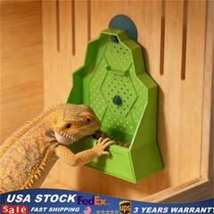 Reptile Feeding Bowl, Feeder for Reptile,Reptile Corner Feeder with Suction Cups