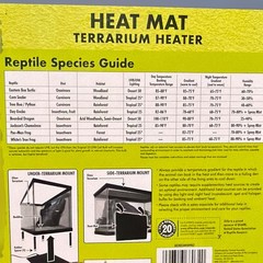 Zilla Heat Mat Terrarium Heater 6″ x 8″ 8 Watt for 10-20 Gallon Tanks