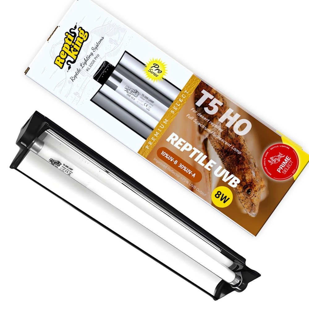 10.0 UVB Reptile Light Fixture Kit – 12″ Fluorescent Lamp for Bearded Dragons, T