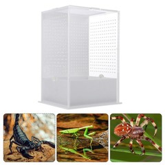 1Pcs White Acrylic Insect Breeding Box Reusable Mantis Storage Container
