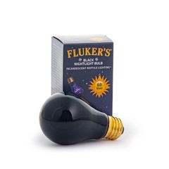 Fluker’s Incandescent Black Nightlight Bulbs for Reptiles, 60 Watt 60 Watts