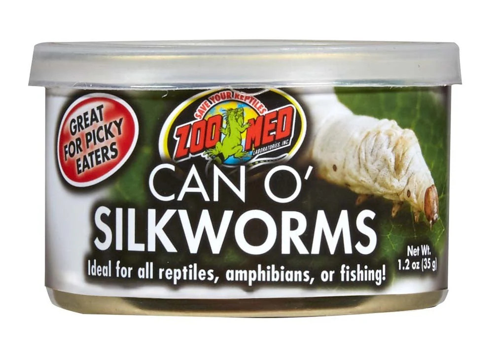 Zoo Med Can O’ Silkworms Reptile Wet Food 1ea/1.2 oz