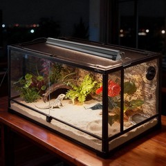 Reptile Light Fixture 24W High Output Aluminum Housing 22″ (Bulb Not Included)