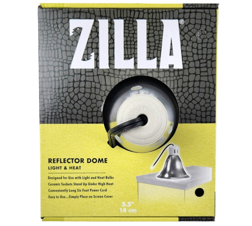 5.5in Reflector Dome Lamp Fixture Reptile Terrarium Heat Light Holder