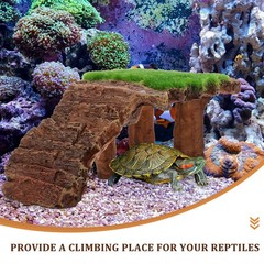 Reptile Basking Platform Turtle Resting Rockery for Tortoise Setup
