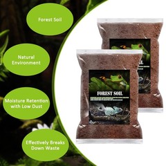 VCEPJH 2 Pcs Reptile Substrate Burrowing Tortoise Bedding for Habitat Bearded…