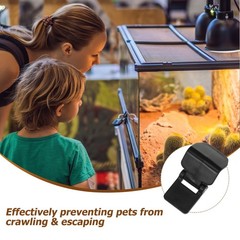 Set of 2 Turtle Living Box Buckle Reptile Tank Lid Aquarium Clips
