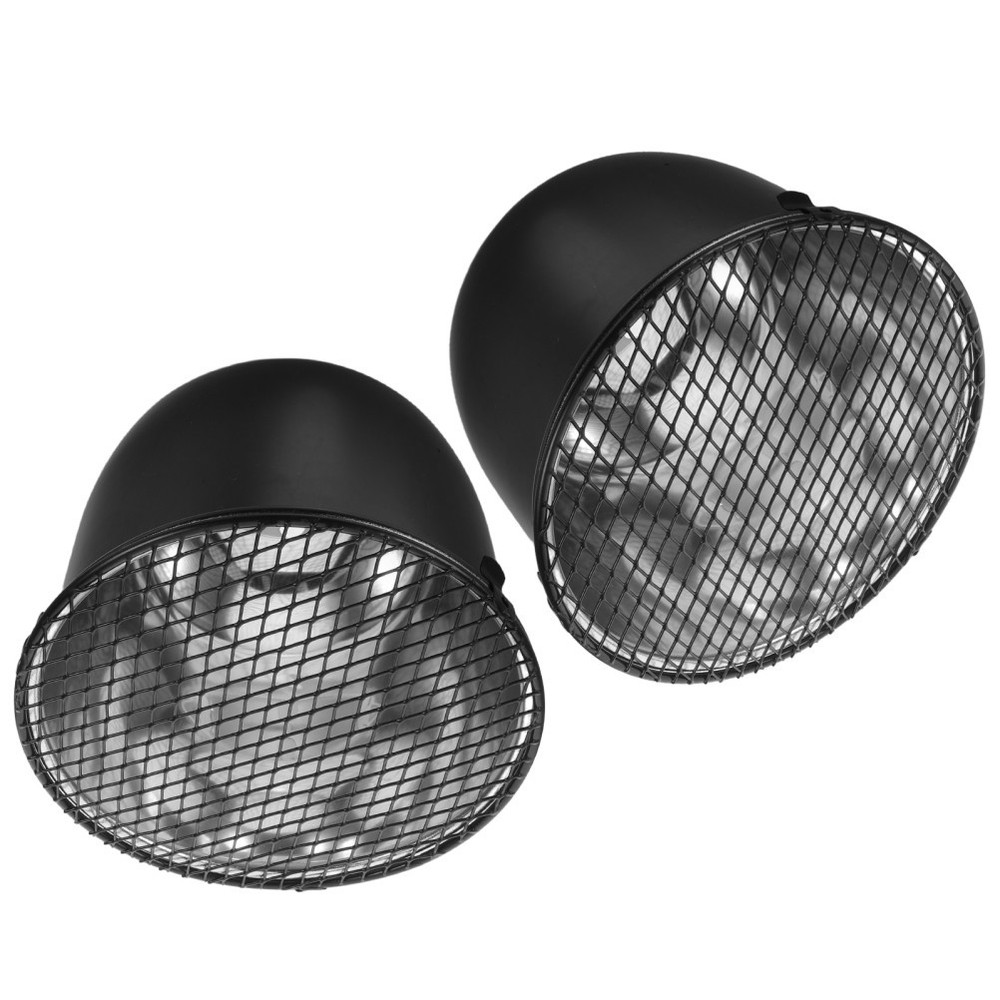 2 Set Livestock Thermal Lampshade Mesh Anti-scald Cover Chicken Coop Cage