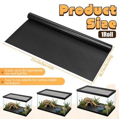 Bearded Dragon Tank Accessories, 8x2ft Reptile Substrate Mat Terrarium Carpet…