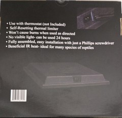 Vivarium Electronics 40 Watt Radiant Heat Panel Bearded Dragon Crested Gecko NEW
