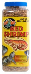 Zoo Med Large Sun-Dried Red Shrimp High Protein Treat Rich Food 5 oz