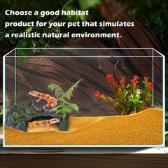 Brown Resin Reptile Hide Cave Leopard Gecko Cave Hideout