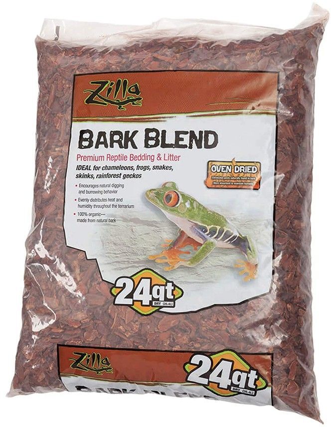 Reptile, Zilla Bark Blend Premium Reptile Bedding & Litter (24 Quarts)