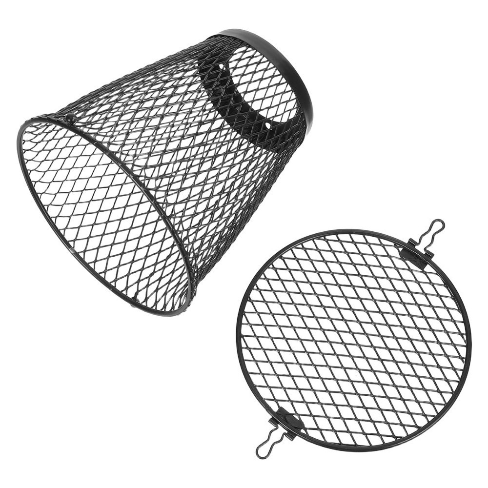 Reptile Anti-Scald Lampshade, Heat Lamp Mesh Cage Lampshade Cover for Turtles