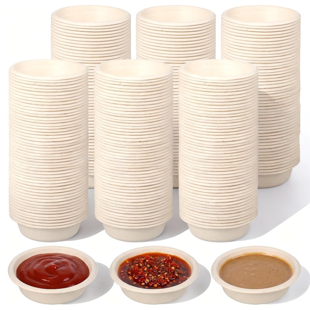 300 Pack 1 Oz Gecko Feeding Cups Food Cups Disposable Paper Bowls Reptile Wat…
