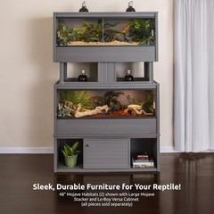 New Age Pet ECOFLEX 48″ Wide Large Reptile Habitat for Snakes Tortoises Lizards
